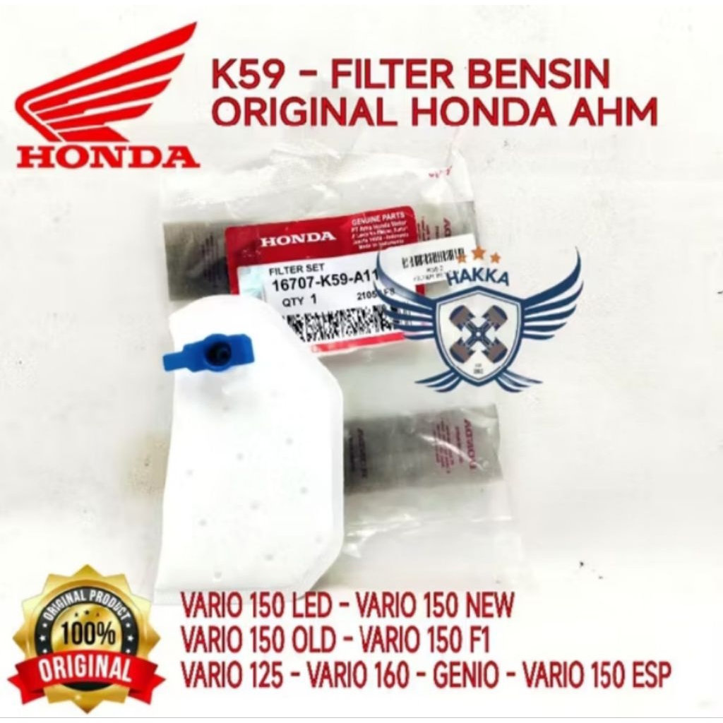 K59 ORIGINAL FILTER BENSIN HONDA VARIO 150 LED, FILTER BENSIN HONDA VARIO 150 NEW, FILTER BENSIN HON