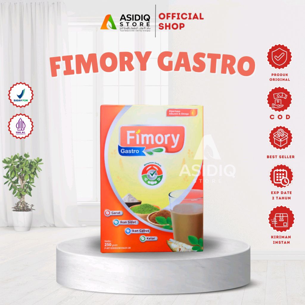 

TERLARIS Fimory Gastro - Minuman Sereal Ekstrak Umbi 250 gr Meredakan Asam Lambung & Gerd Paket 1BOX