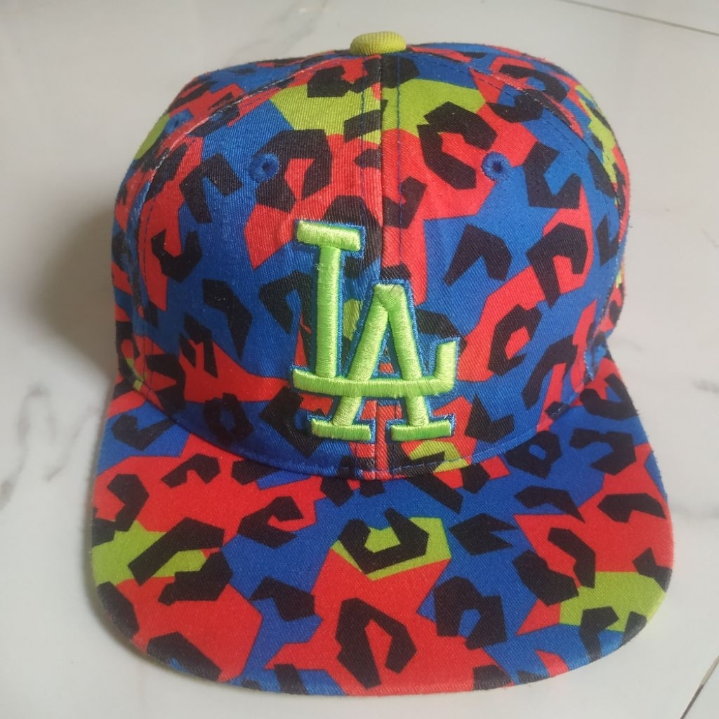 Topi anak Bordir LA Dodgers AOP MLB Original