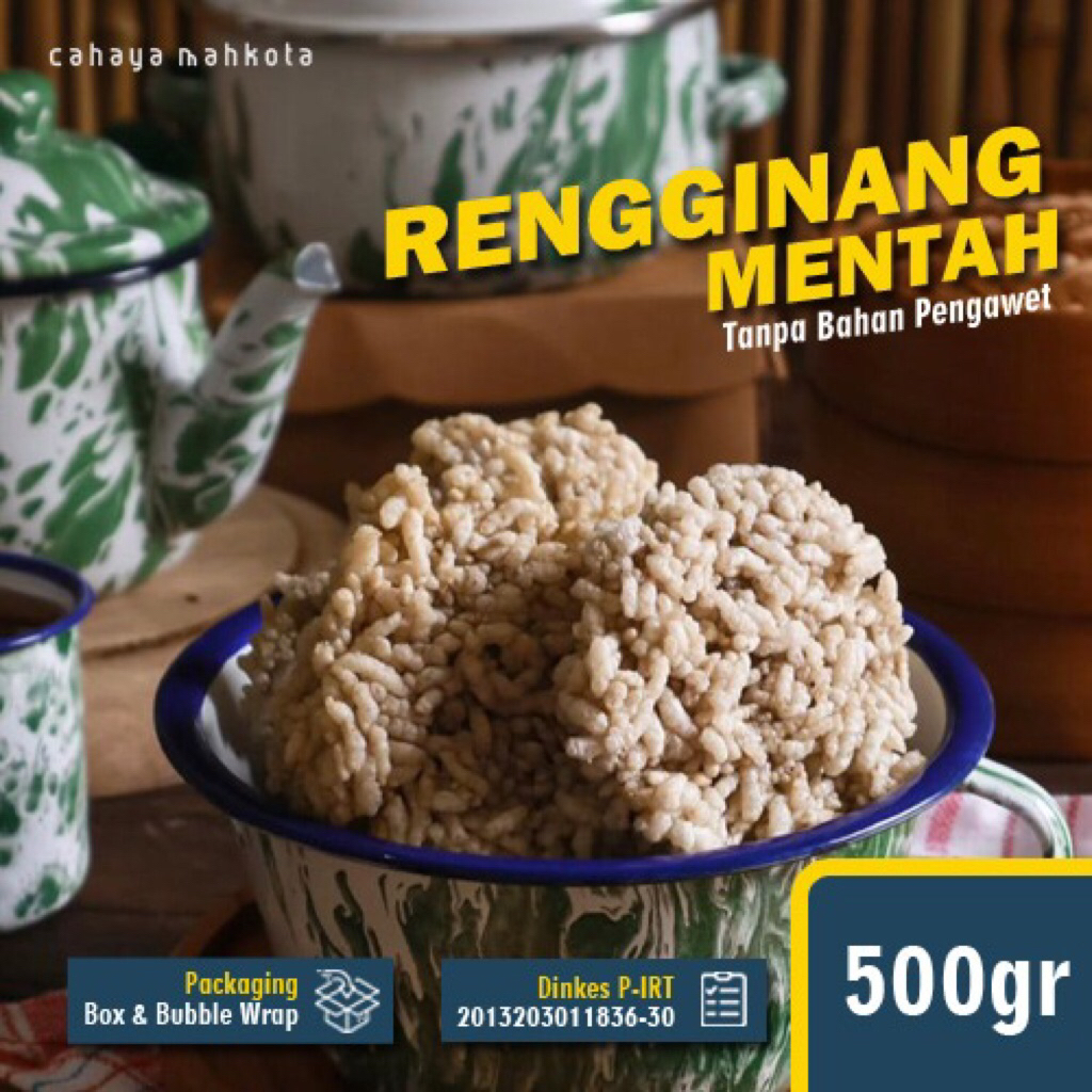 

Rengginang Mini Mentah Isi 50pcs 100% Ketan Asli Khas Cianjur 500gr