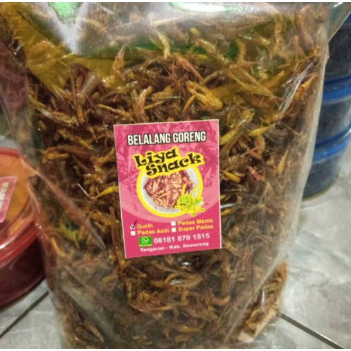 

Belalang Goreng Renyah Gurih Pedas | Camilan Tradisional Tinggi Protein 1 KG