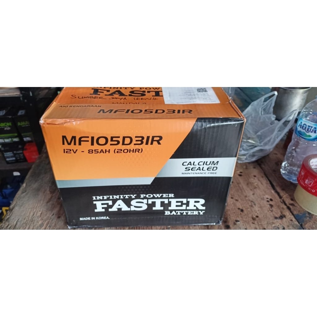 AKI BATERAI KERING FASTER 105D31R/95D31R/N70Z 85AH GENSET MOBIL L300 COLT DIESEL CAPTIVA NFL GARANSI