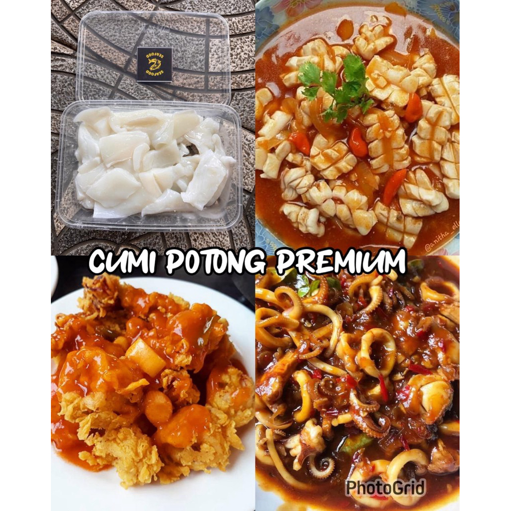 

Cumi potong premium/cumi hitam kupas