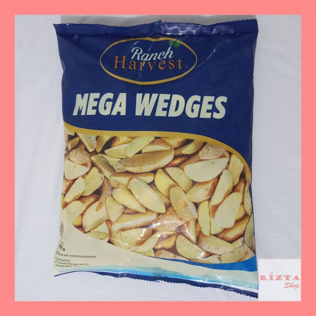 

Ranch Harvest Mega Wedges / Kentang Goreng Beku Wedges 1kg