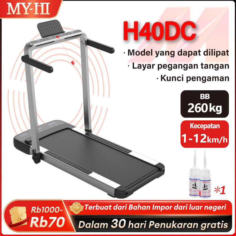 MY-HI Treadmill electric low watt H40DC Treadmill Portable incline elektrik lipat Walking PadRunning