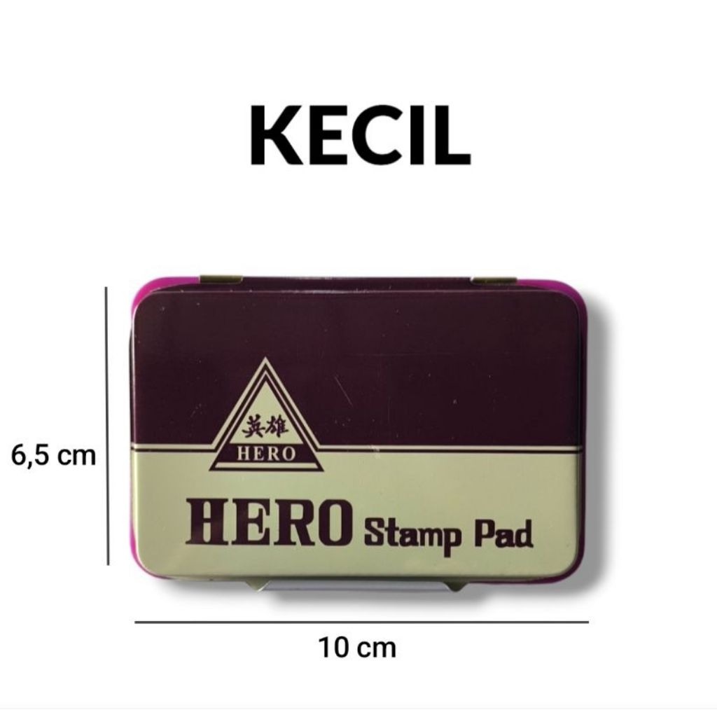 

Bak stampel HERO Stamp Pad KECIL ukuran 6,5x10cm