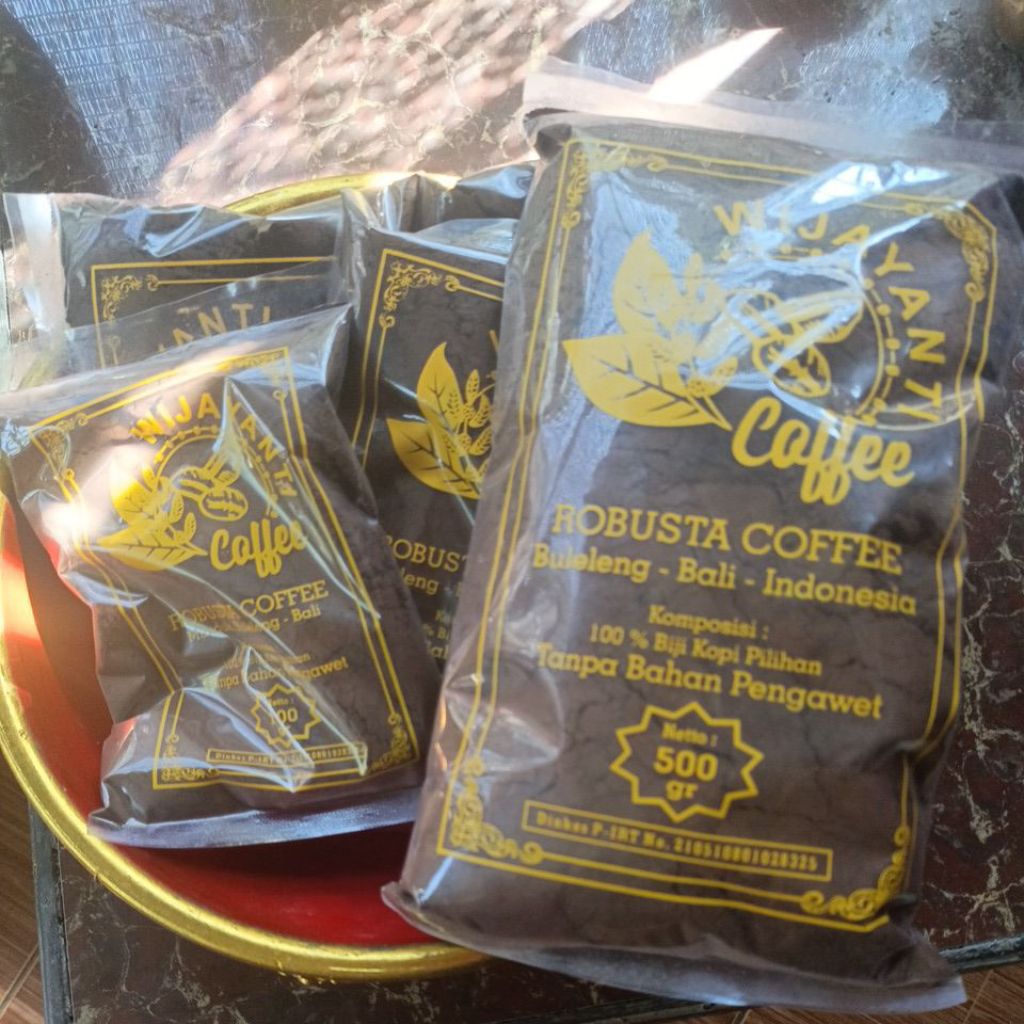 

Robusta Kopi Bali Asli bubuk Robusta oleh oleh KHas bali 100℅ tanpa campuran