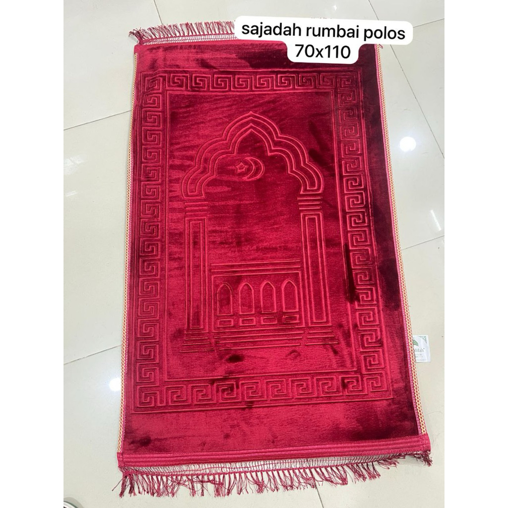 SAJADAH TEBAL RUMBAI POLOS