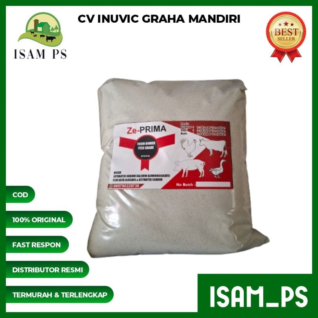 Ze Prima anti jamur pakan ternak - Toxin Binder 1 kg