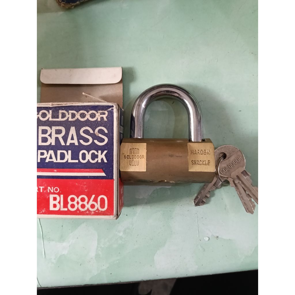 60MM GEMBOK GOLDDOOR BRASS BULAT. GEMBOK BULAT 60MM. GEMBOK BULAT KUNINGAN 60MM. GEMBOK KUAT. BRASS 