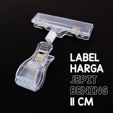 

Jepit Harga Obral untuk Penjepit label Papan Price Tag Hanger Transparan