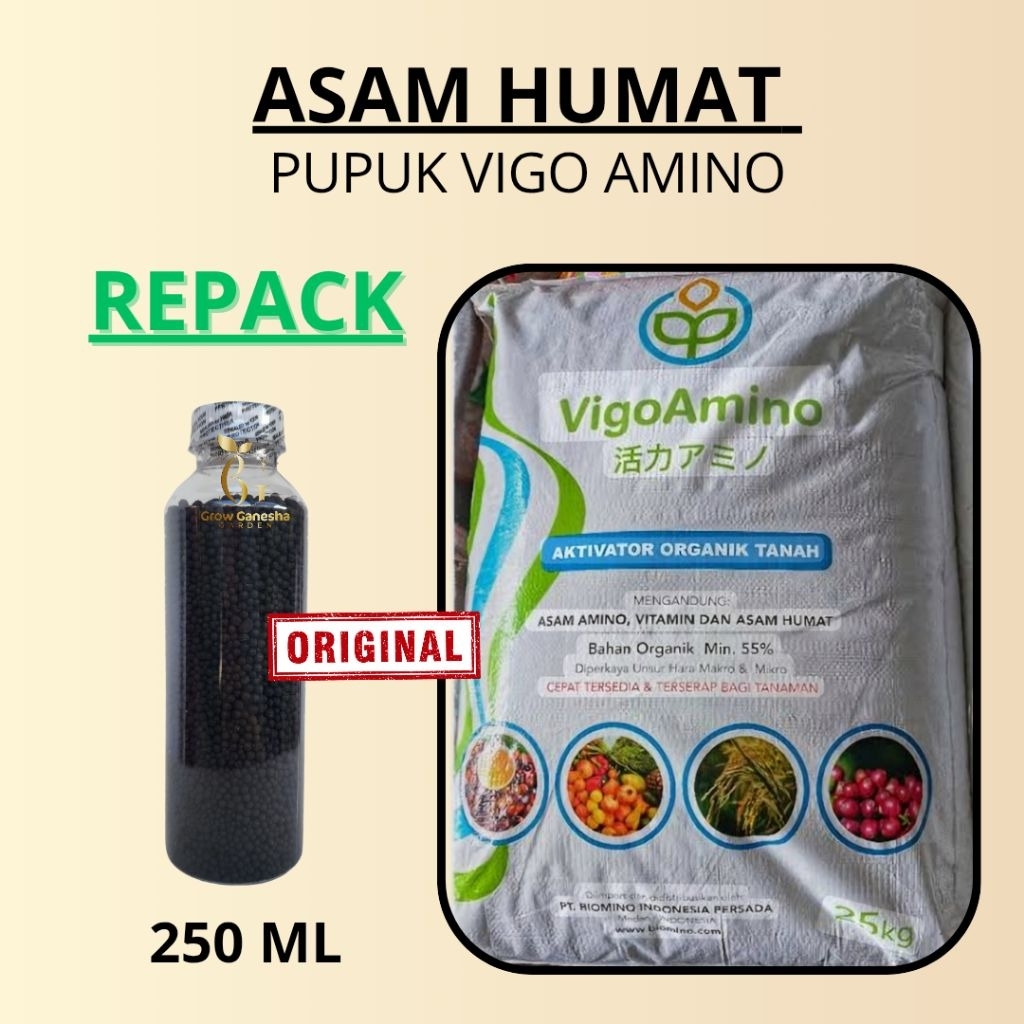 ASAM HUMAT || PUPUK VIGO AMINO || REPACK || 250 ML