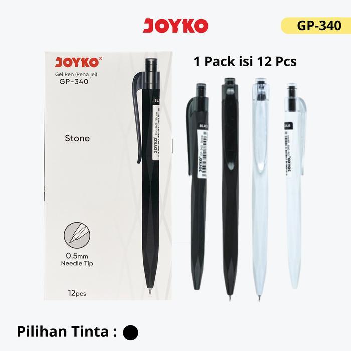 

Pen Joyko GP-340 Stone Needle Tip 0.5mm Retractable Original (12 PCS) / Ballpoint Bolpen Pulpen Cetek Joyko GP 340 0.5 Mili Per Lusin