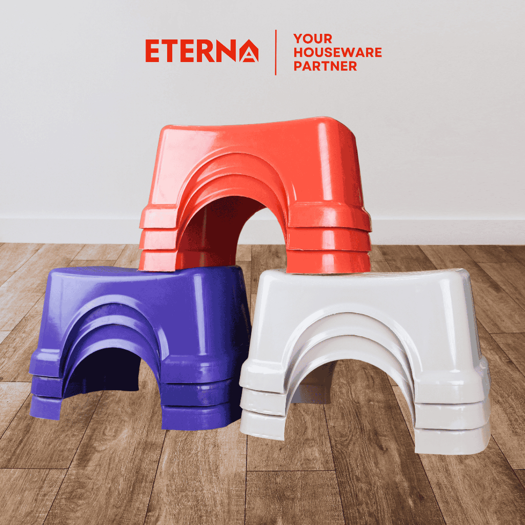 Kursi / Bangku Jongkok / Dingklik Plastik Tebal Kuat Multifungsi untuk Dapur, Kamar Mandi & Warung