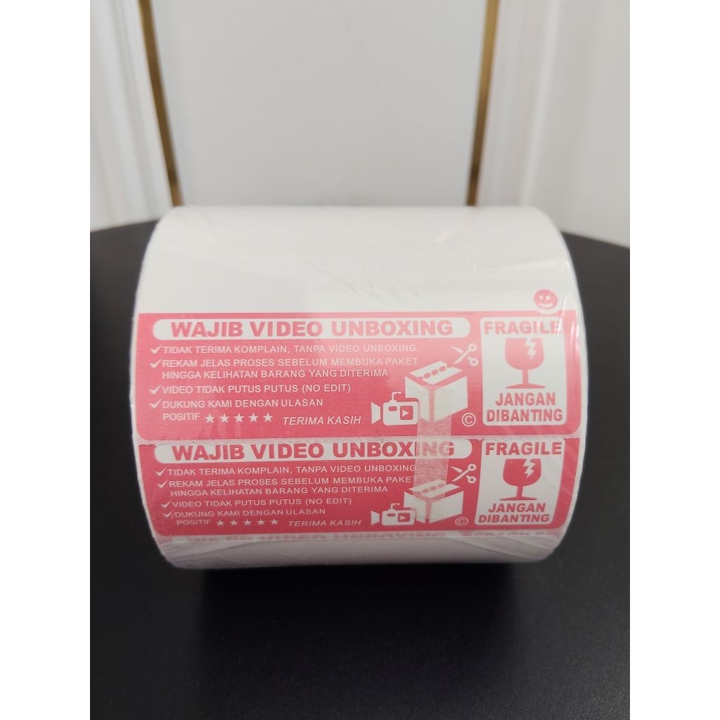 

THERMAL STICKER UNBOXING FRAGILE 100*150*500PCS