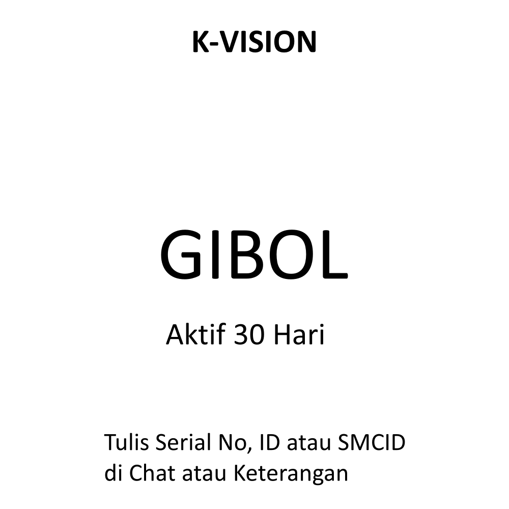 K-VISION PAKET GIBOL 30 HARI