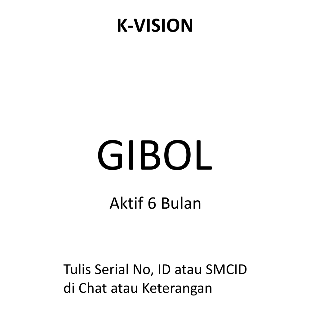 K-VISION PAKET GIBOL 6 BULAN