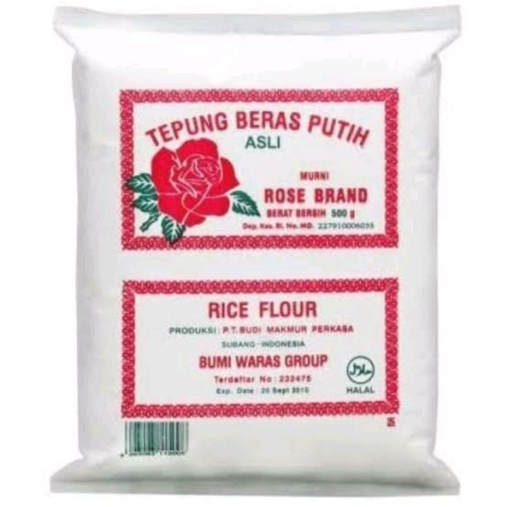 

Tepung Beras Rosebrand 500 gram ( 20 pcs / DUS )