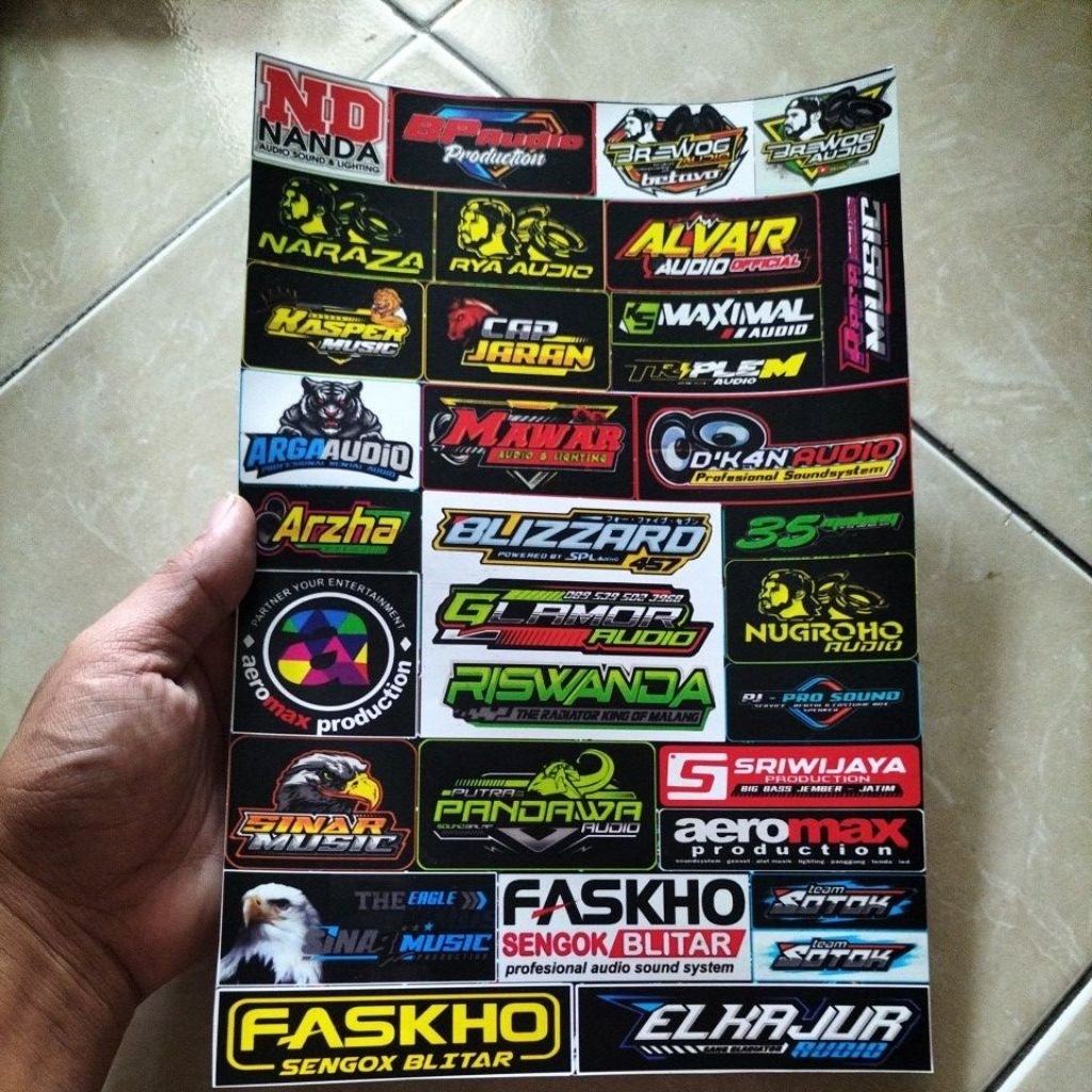 

STIKER SOUND BAHAN ANTI AIR(VYNIL) 1 LEMBAR