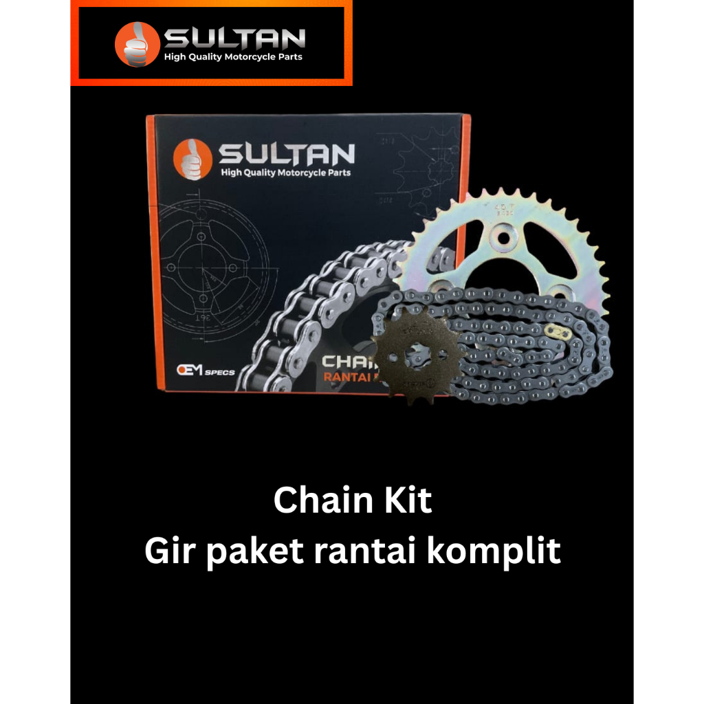 Sultan gir paket gear set rantai yamaha jupiter z vega r vega r new crypton f1zr (5TP)