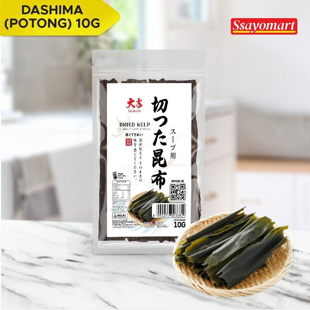 

Kombu / Konbu / Dashima Potong / Kelp Dashi / Rumput Laut Kaldu / Kuah Ramen / Dry Seaweed Dashi / Kuah Miso 10 gram & 20 gram