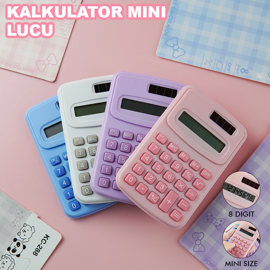 

Kalkulator Mini Lucu Solar 8 Digit – Portable Estetik Sekolah & Kantor CA-0913