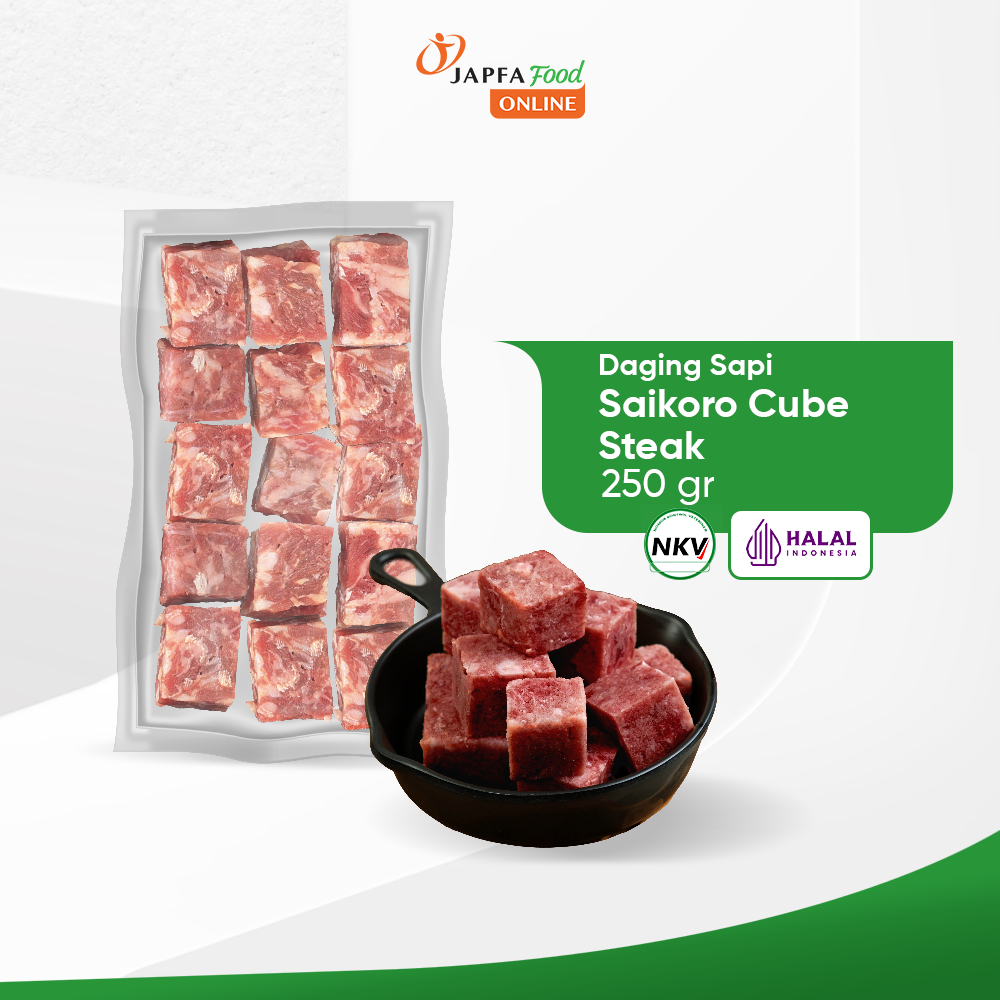 

Saikoro Beef Cube Steak 250 gr