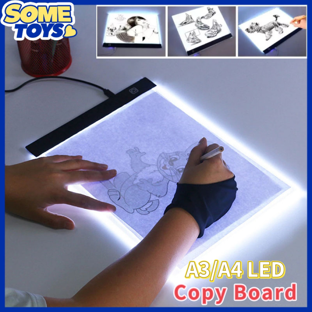 

Ndevansss - Some Toy Led Tracing Board A3/A4 Papan Jiplak Gambar Anak & Copy Board Ultra Slim Lampu
