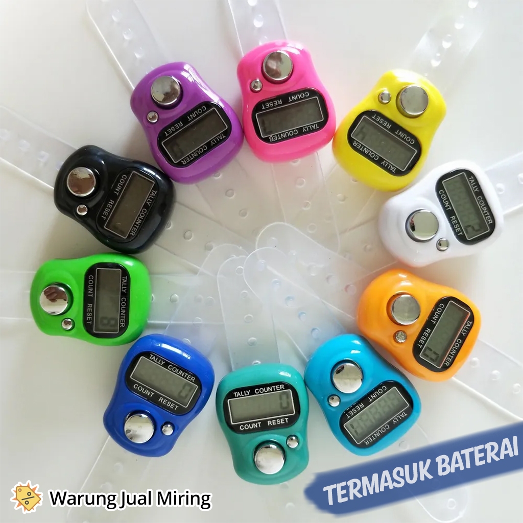 TASBIH DIGITAL Tally Counter Mini Murah Alat Hitung Manual Elektrik Elektronik Baterai LCD LED SXH W