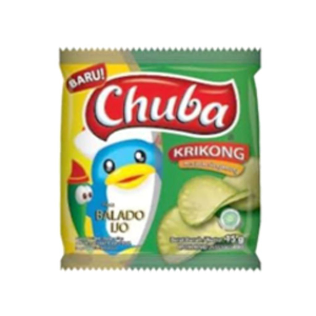 [Promo Eceran] Chuba Keripik Singkong 12gr / Chuba Balado Ijo