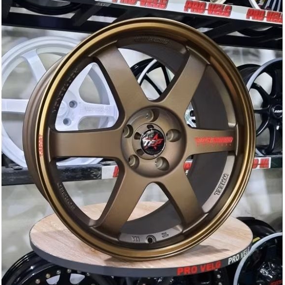 Velg Mobil Ring 18 FLOW FORMING PCD 5×114.3 VolkRays TE37 Racing Wheel Brave DX143