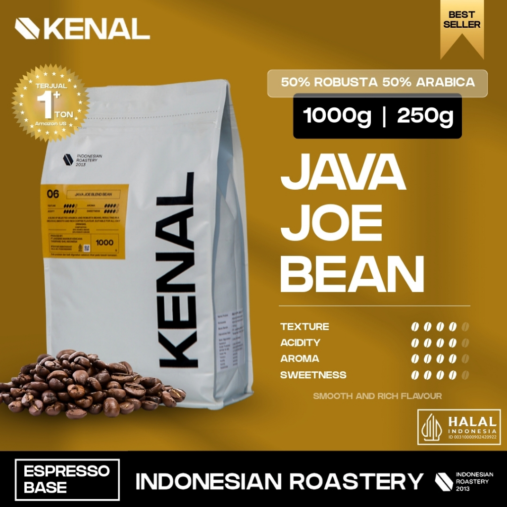 

Kenal Coffee Java Joe Espresso Blend Kopi Indonesia 50% Arabika Robusta