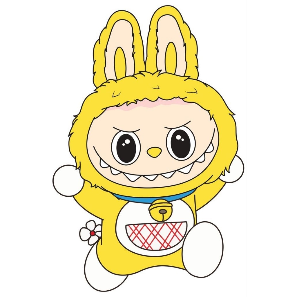 ORNAMEN KARAKTER LAMPU PLAFON MOTIF LABUBU+LAMPU