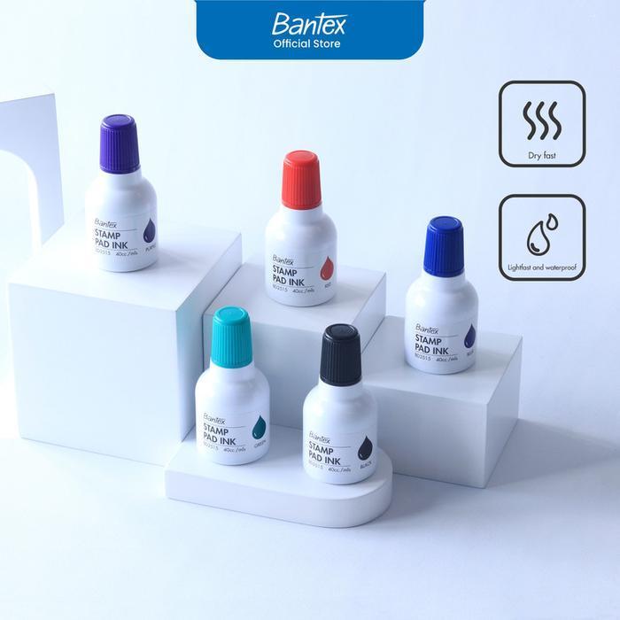 

Bantex Stamp Pad Ink / Tinta Stempel 40 cc Waterproof Tahan Lama BD2515