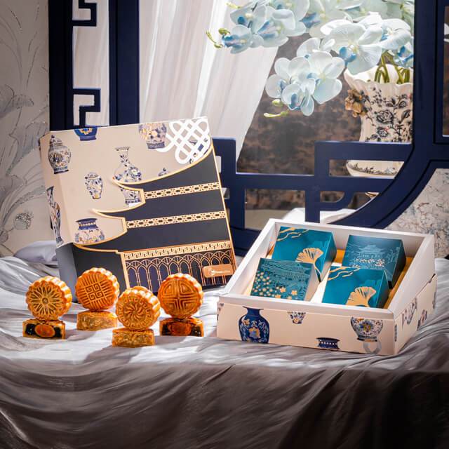 

[PO] Mooncake Box Isi 4 - Golden Pagoda - Mid Autumn Festival 2025 - FlowerAdvisor