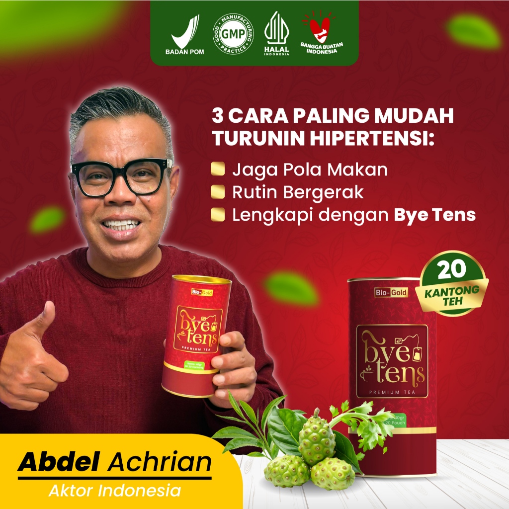 

Bye Tens - Teh Hijau Seledri Mengkudu Premium Tea Untuk Obat Darah Tinggi Hipertensi BPOM