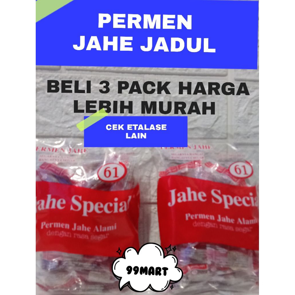 

PERMEN JAHE JADUL SPESIAL 61 KHAS CIREBON / PERMEN JAHE VIRAL EXPIRED LAMA FRESH PABRIK