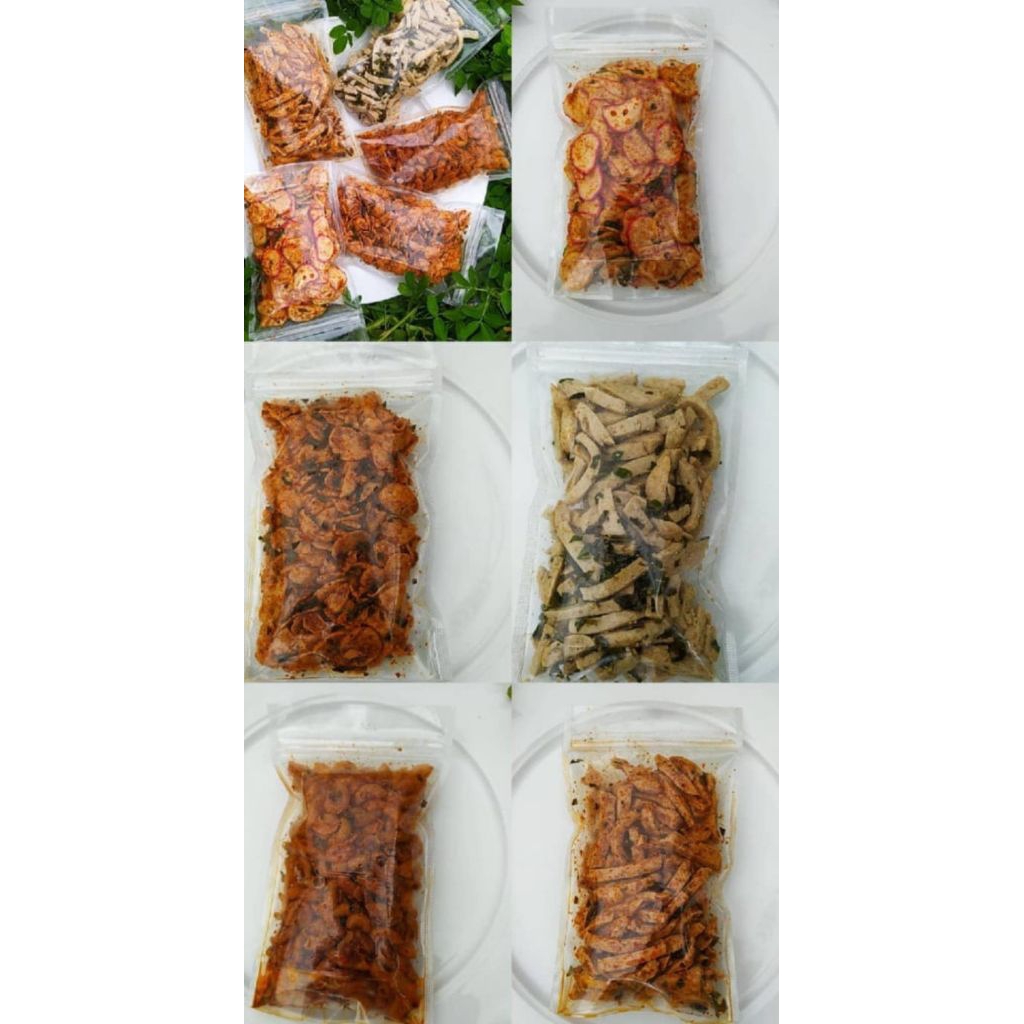 

BASRENG GORENG/KERIPIK BASRENG/CEMILAN PEDAS/BASRENG PEDAS DAUN JERUK/
