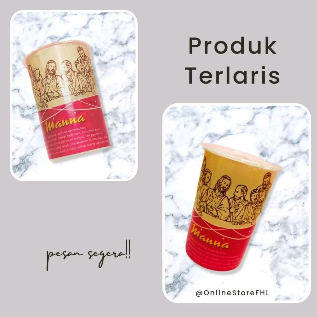 

Roti Perjamuan Kudus Ayat isi 100 Merk Manna HB40