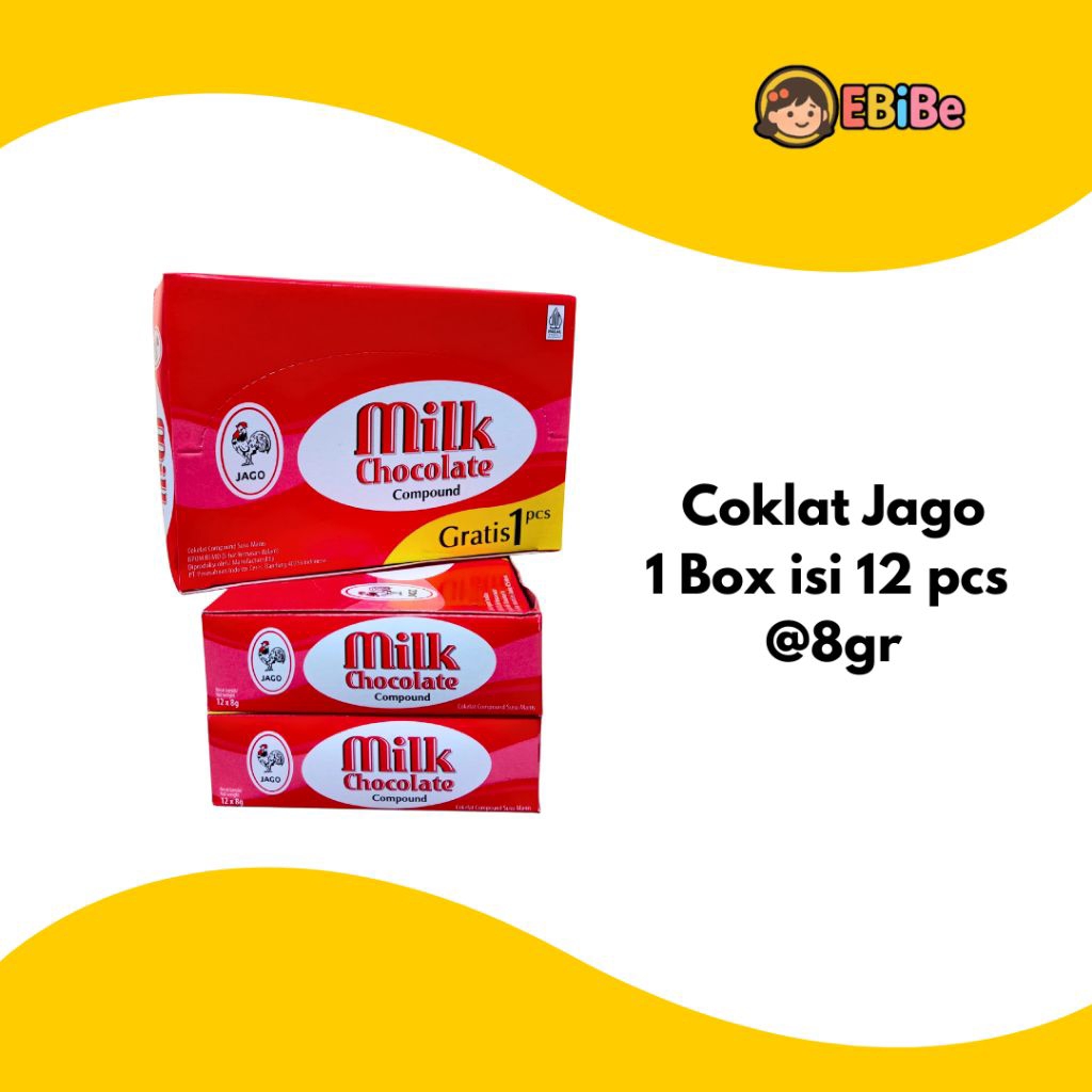 

COKLAT JAGO 1 BOX ISI 12 PCS