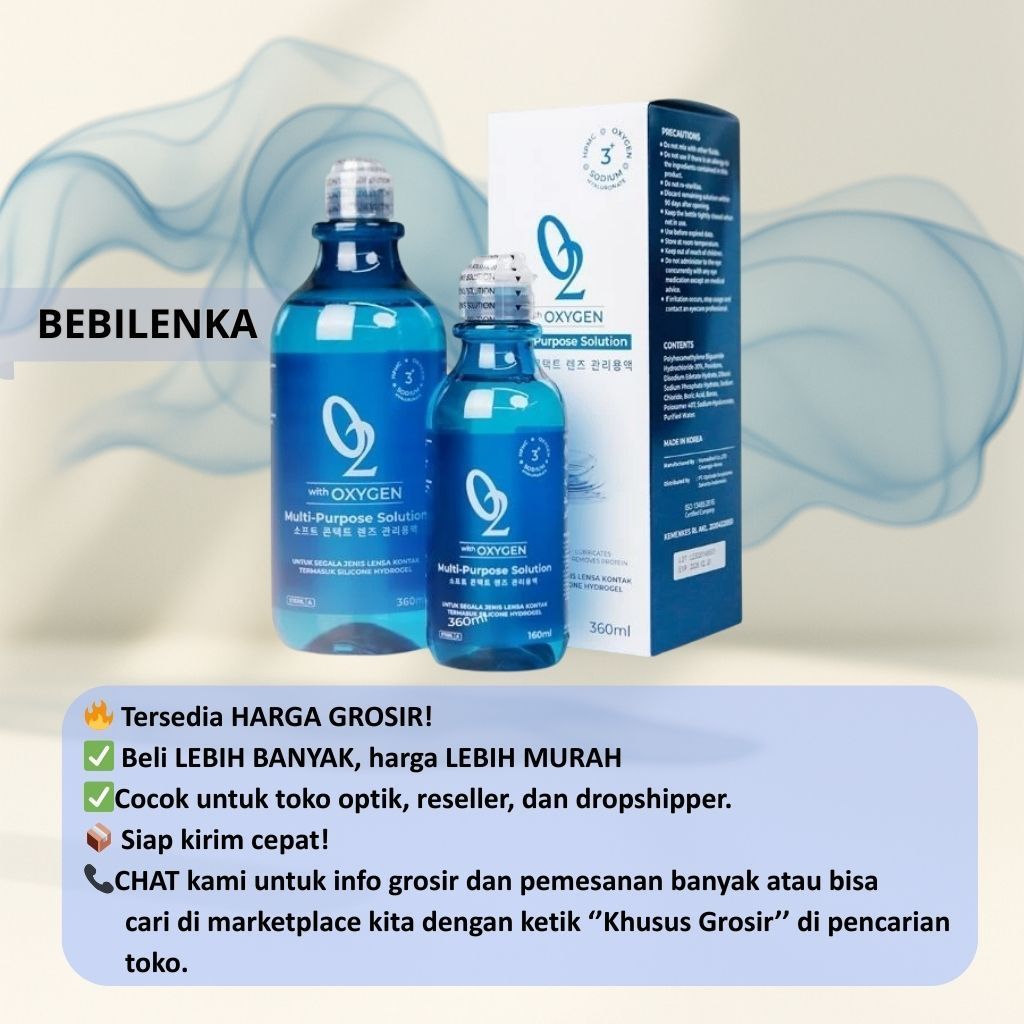 CAIRAN OMEGA O2 160ML NEW WITH OXYGEN CAIRAN SOFTLENS PEMBERSIH / MC