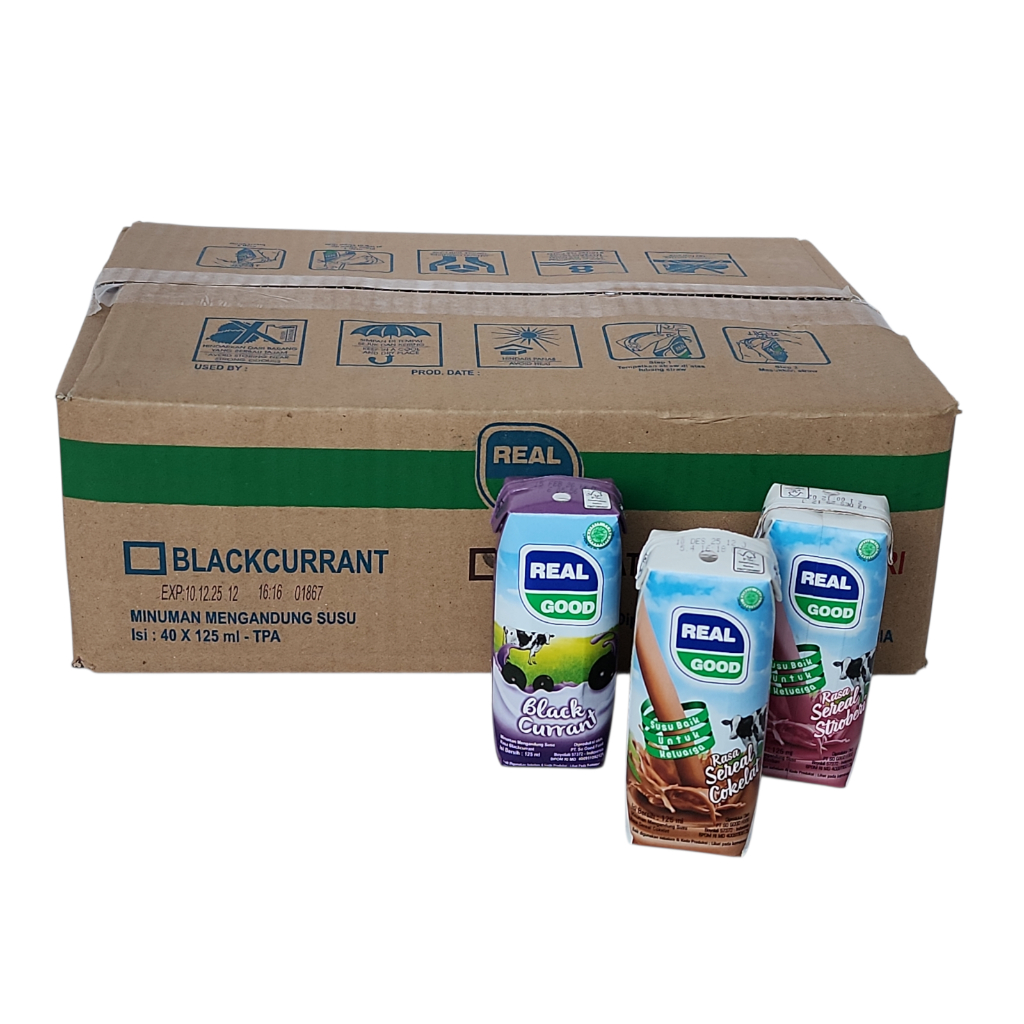 

Susu UHT Real Good Kotak KARTON - Netto 125 ml x 40pcs