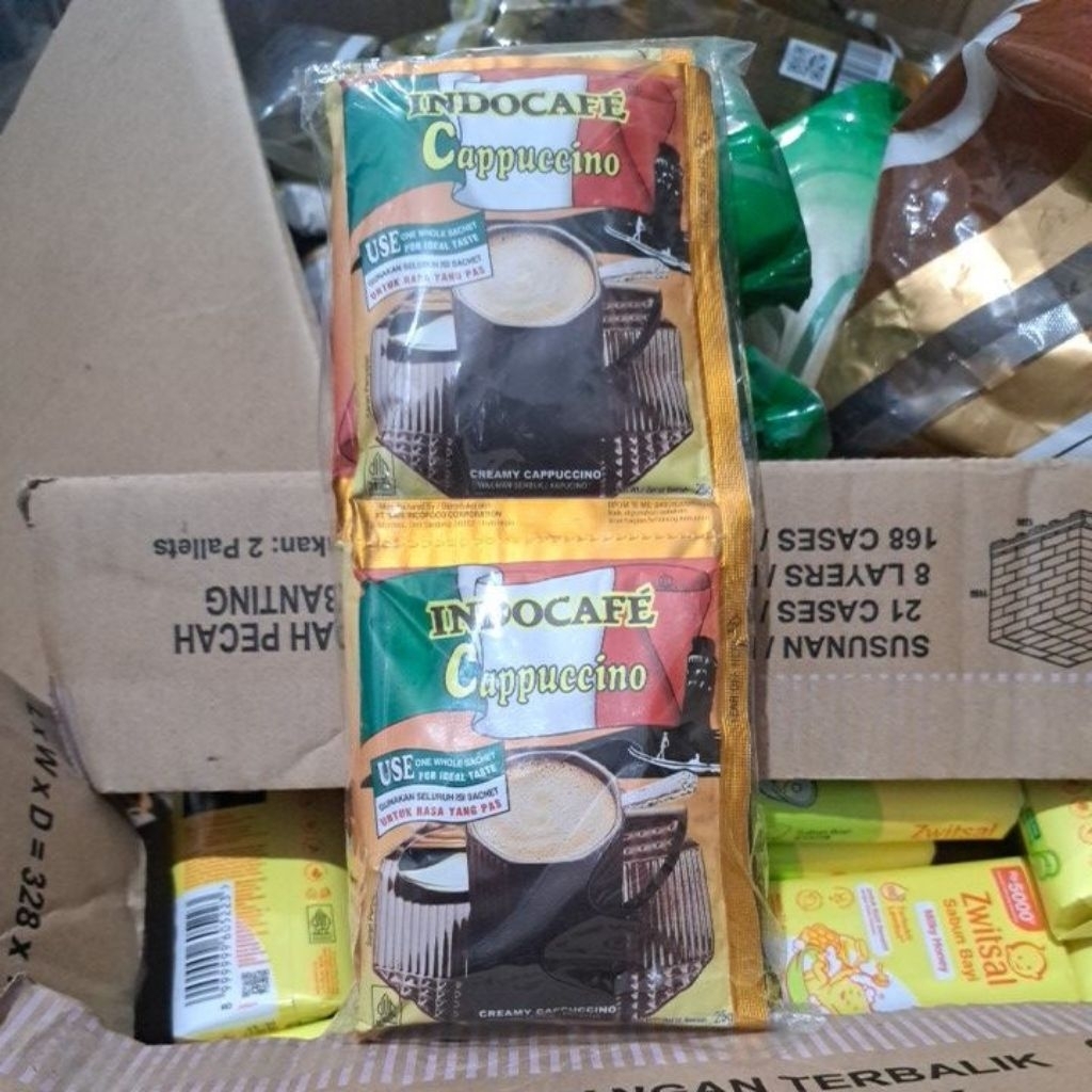

indocafe cappucino 1pack isi 10pcs