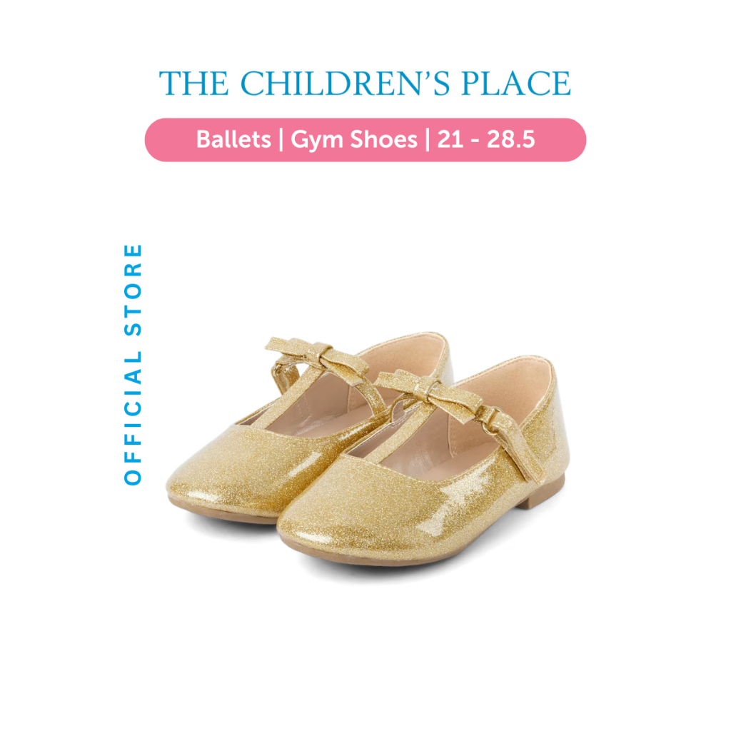 Girls Glitter T Strap Ballet Flats - Sepatu Sandal Anak Perempuan