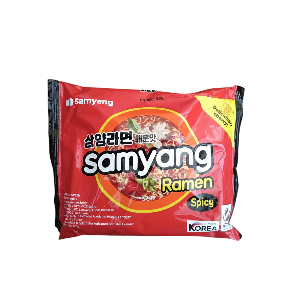 

Mie Samyang Ramen Spicy /Mie Instan Pedas Korea Halal