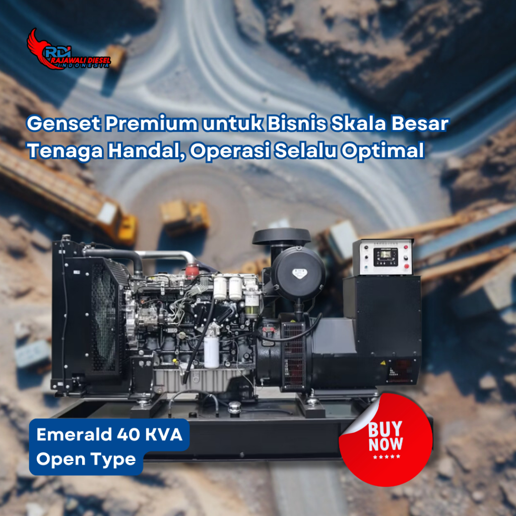 Genset 40 KVA Emerald Open Type Diesel