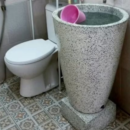 Bak mandi teraso/Bak mandi granit diameter jumbo