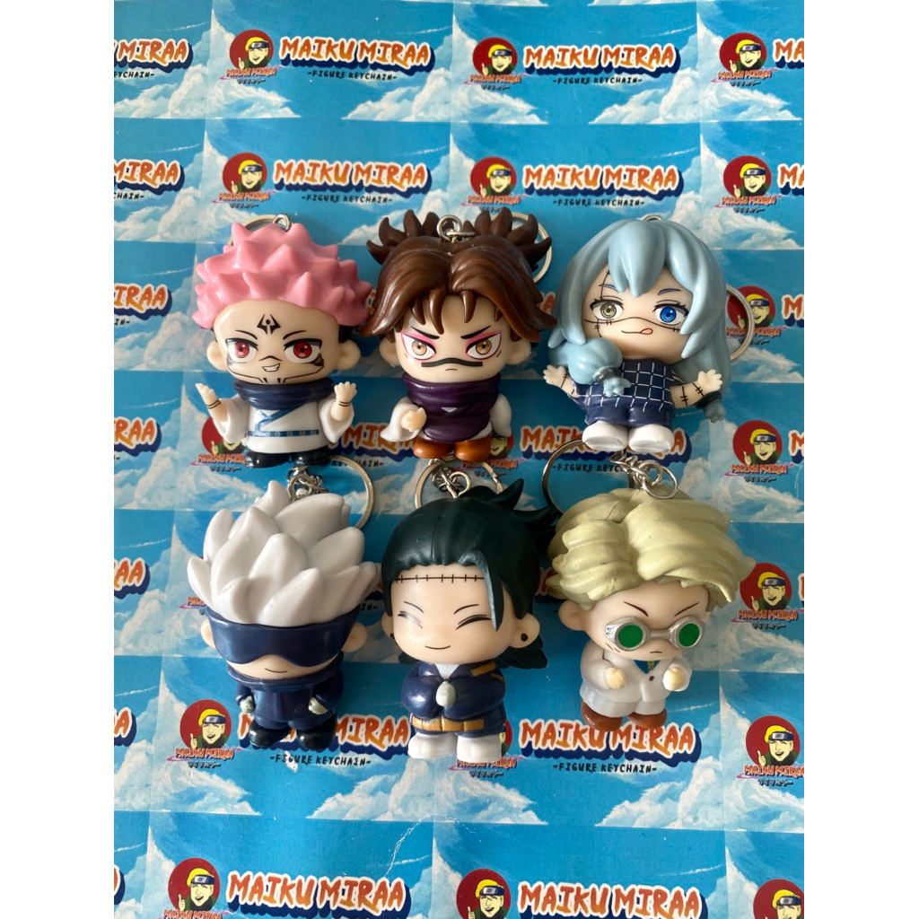 Figure Keychain / Gantungan Kunci Jujutsu Kaisen Chibi Gojo Satoru Nanami kento geto suguru ryomen s