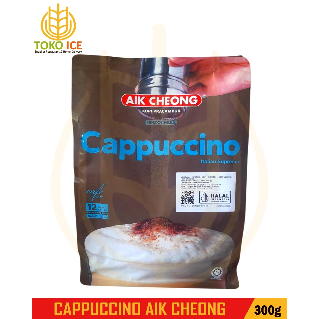 

CAFE ART CAPPUCCINO AIK CHEONG 360G | Kopi Instan Creamy Isi 12 Sachet