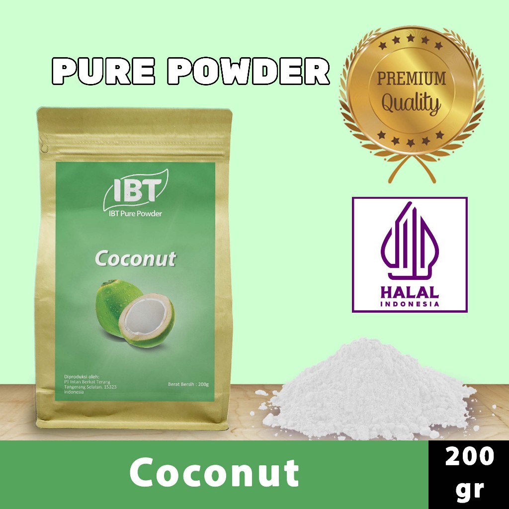 

Pure Coconut Powder Essence Murni Bubuk Kelapa Import Makanan Kue 200 gr
